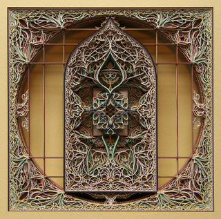 Illustration for article titled Incredibly beautiful windows made from stacked laser-cut paper